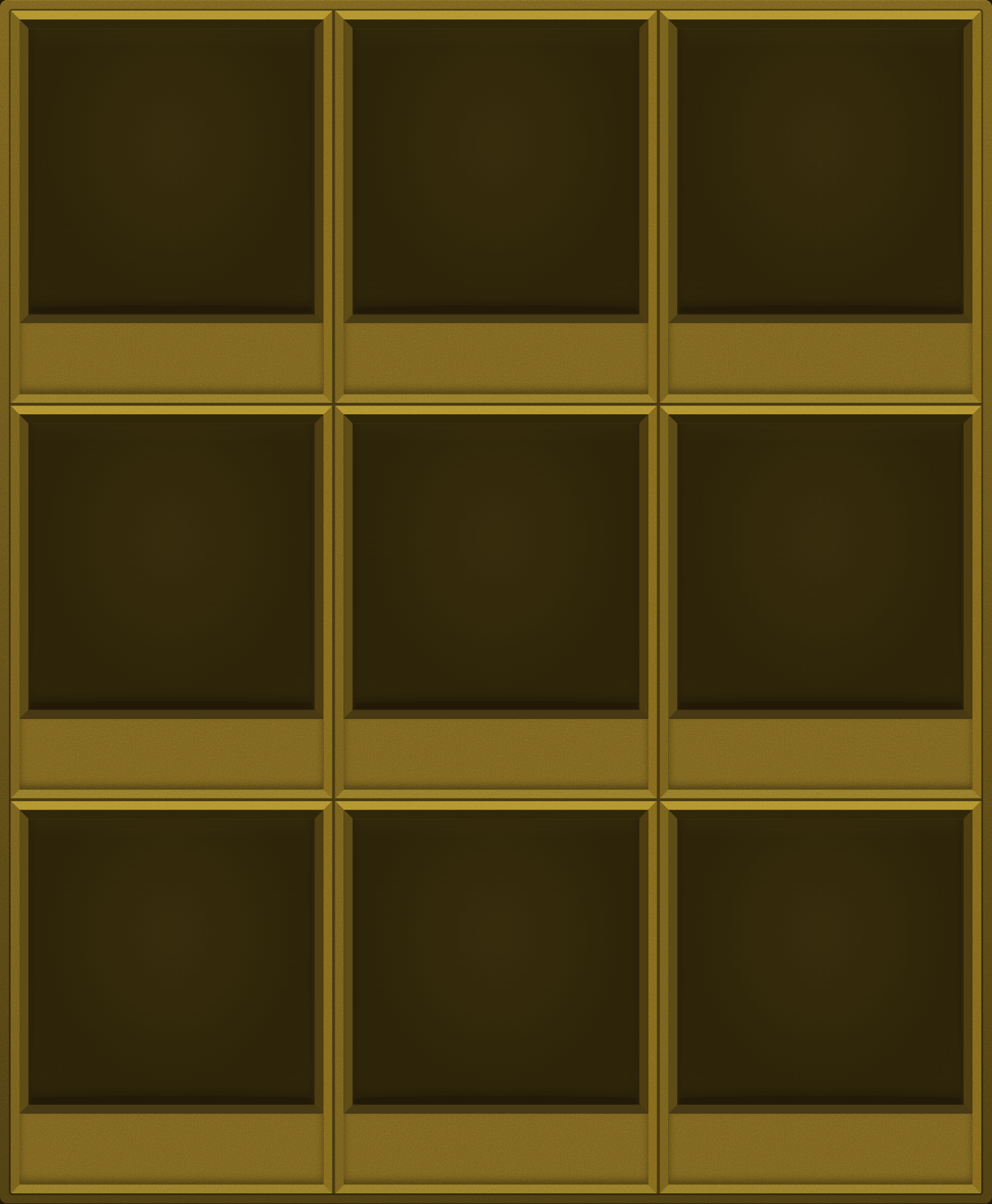 Molten Gold Display Case (3x3)